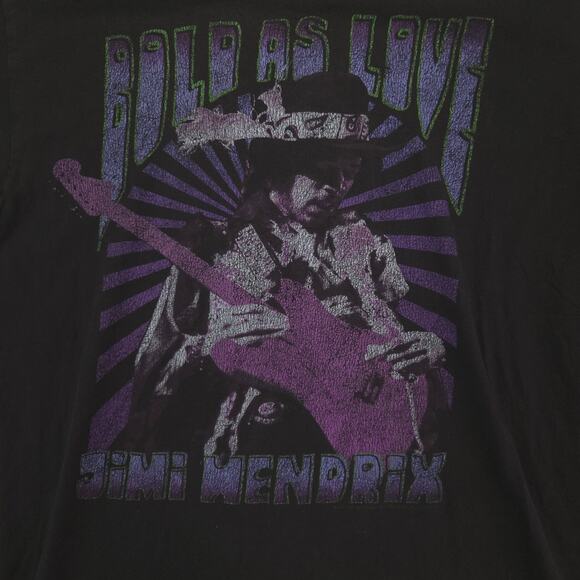 Jimi Hendrix Band Crew Neck Short Sleeve Graphic T Shirt Mens Size S Black - Picture 4 of 9